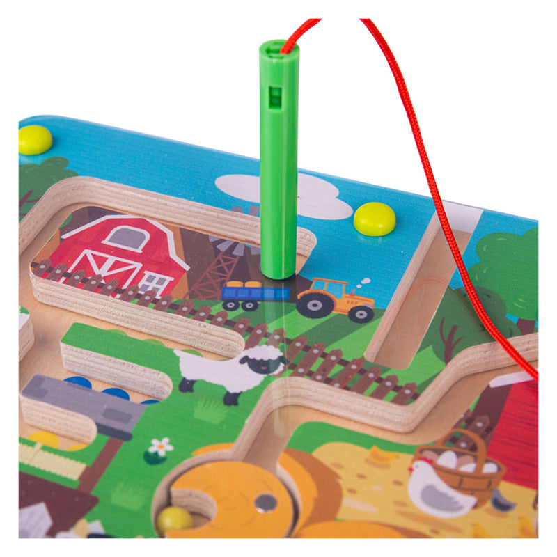 Load image into Gallery viewer, Bigjigs Magnetische Doolhof Spel Boerderij