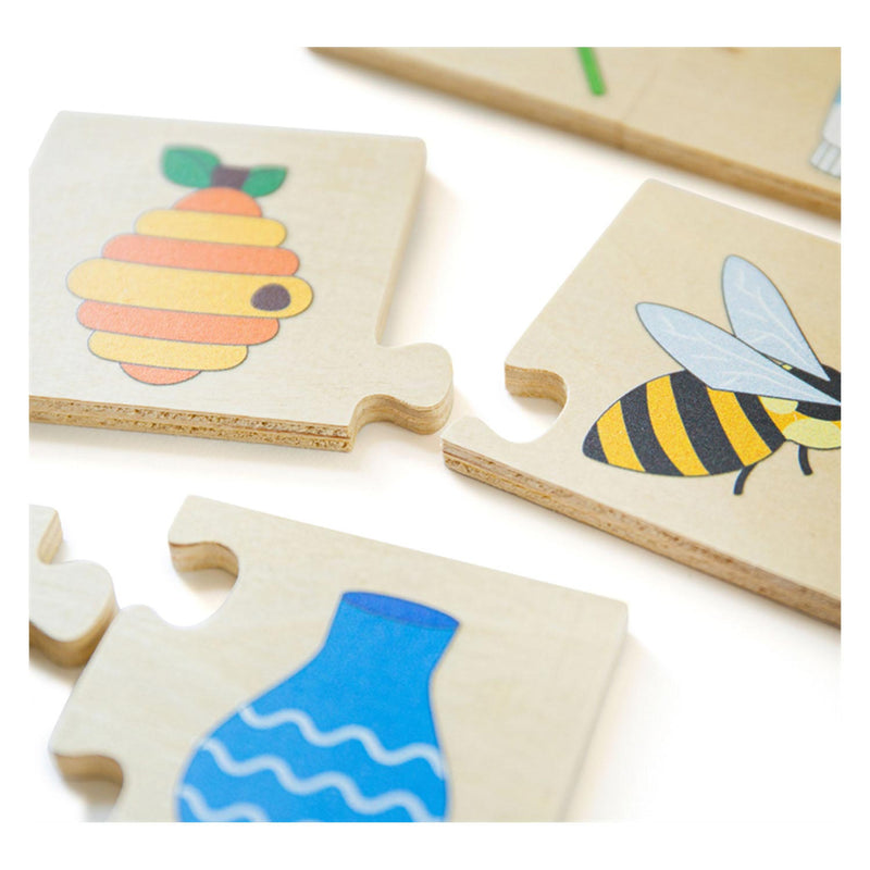 Load image into Gallery viewer, Bigjigs houten legpuzzel dingen die samengaan, 32st.
