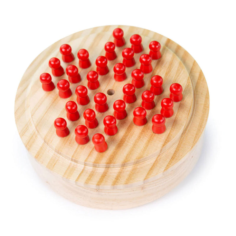 Load image into Gallery viewer, Bigjigs mini solitaire houten spel