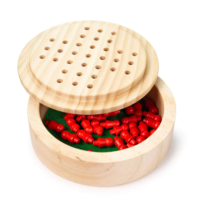 Load image into Gallery viewer, Bigjigs mini solitaire houten spel