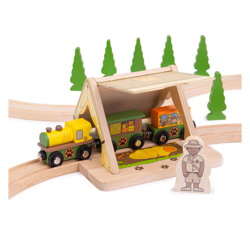 Load image into Gallery viewer, Bigjigs Houten Rails Safaritent