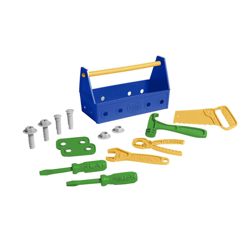 Load image into Gallery viewer, Green toys gereedschapskist blauw