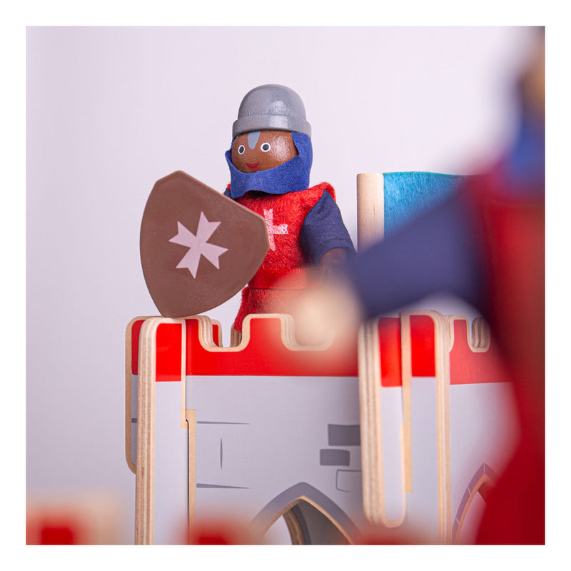 Load image into Gallery viewer, Bigjigs poppenhuispoppetjes - middeleeuwse ridders