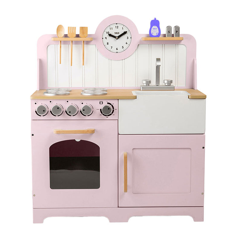 Load image into Gallery viewer, Tidlo houten speelkeuken landelijk roze, 7dlg.