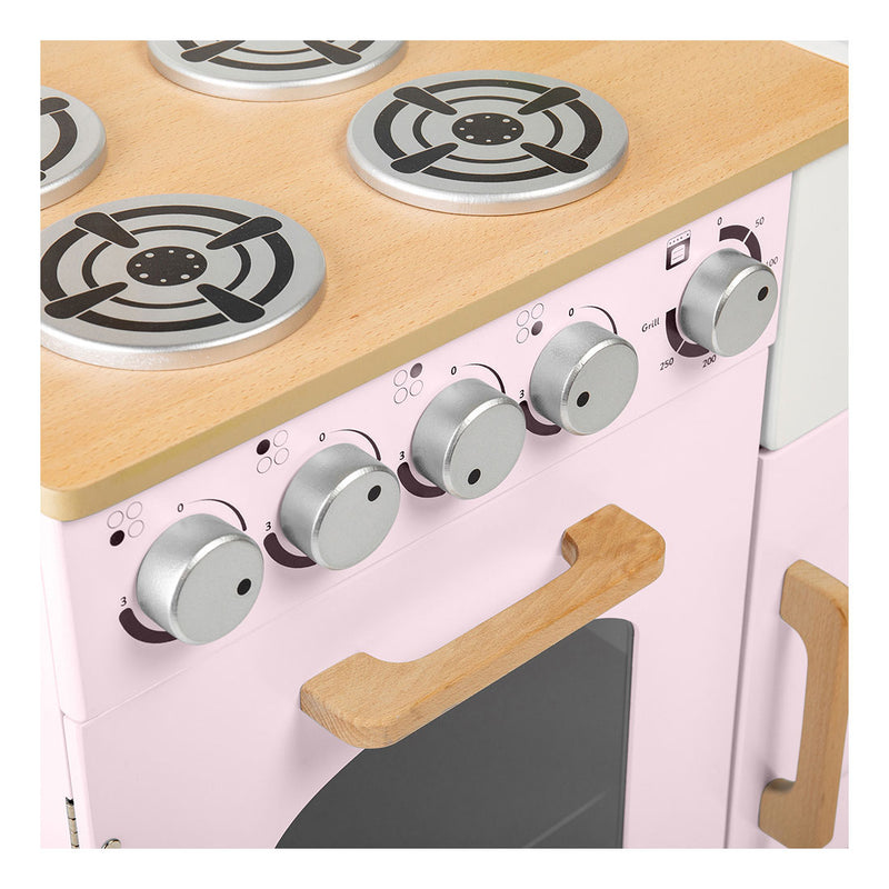 Load image into Gallery viewer, Tidlo houten speelkeuken landelijk roze, 7dlg.