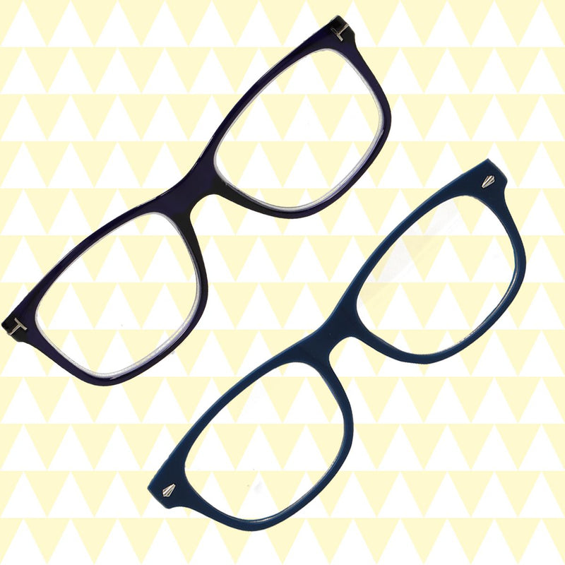 Load image into Gallery viewer, Spectrum leesbril blauw zwart vierkant 3.50
