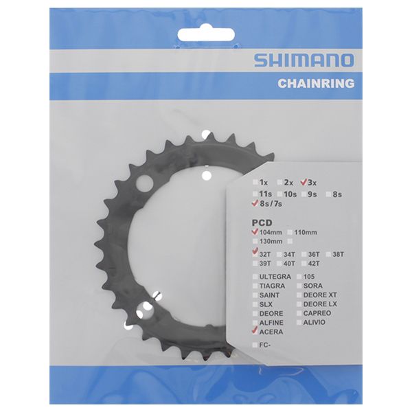 Load image into Gallery viewer, Shimano kettingblad Acera 104mm FCM361 zwart 32T