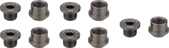 Load image into Gallery viewer, Wolf tooth components chain ring bolt set, 5-arm 6 mm