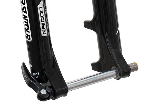 Afbeelding laden in galerijviewer, Srsuntour sr suntour - raidon voorvork xc 29 rlr tapered 100mm zwart