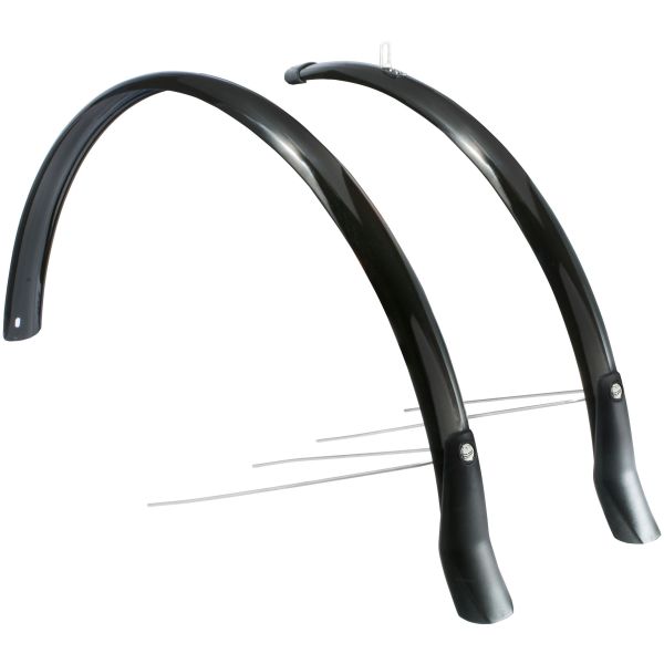 Load image into Gallery viewer, spatbordenset Snello 28 inch 46 mm kunststof zwart