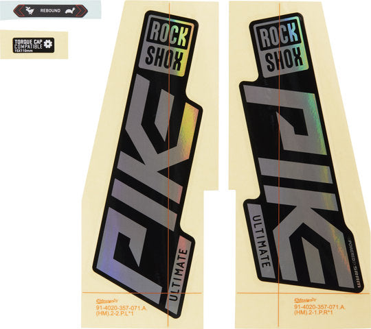 Load image into Gallery viewer, Rockshox sticker set for pike ultimate - 2021 model