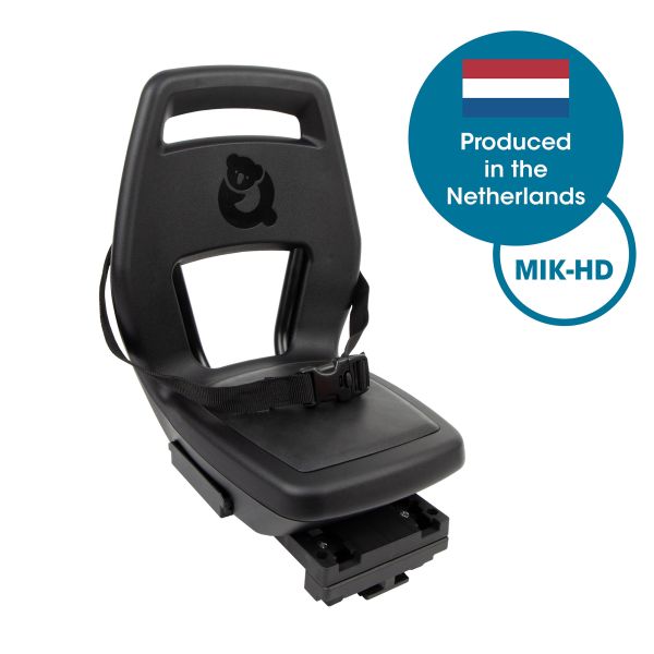 Load image into Gallery viewer, Widek b.v. qibbel achterzitje junior 6+ mik-hd bagagedrager zwart