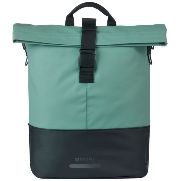 Load image into Gallery viewer, Basil b.v. tas basil cove shopper groen zwart | mik hooks | 16l
