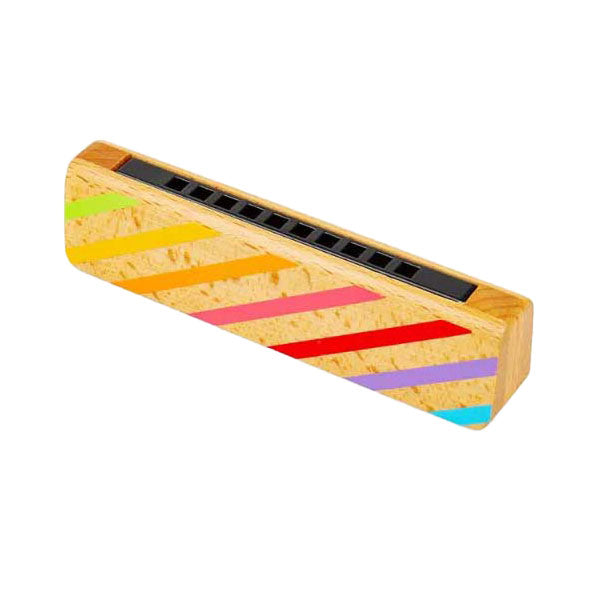 Load image into Gallery viewer, Bigjigs houten mondharmonica