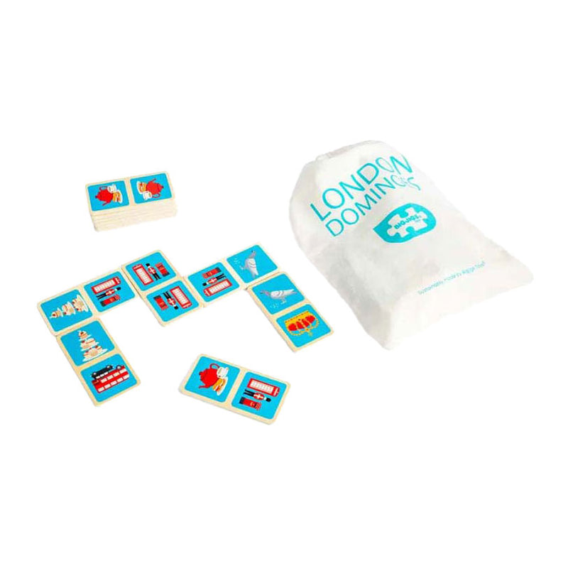 Load image into Gallery viewer, Bigjigs houten londen dominospel, 28dlg.