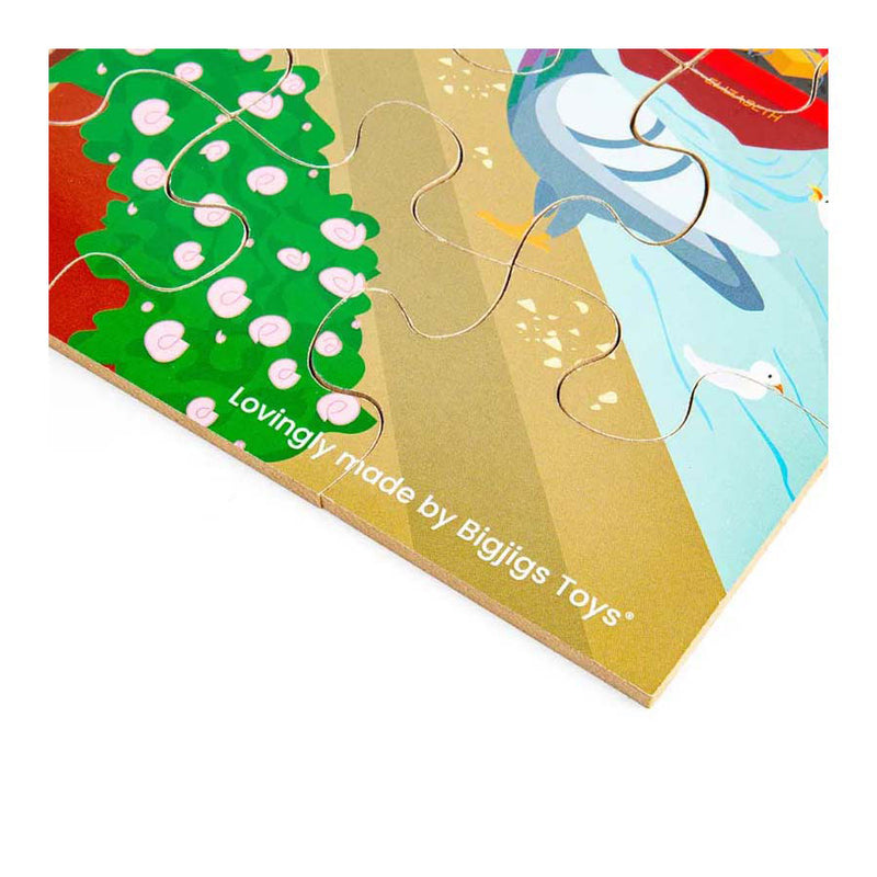 Load image into Gallery viewer, Bigjigs houten londen stad vloerpuzzel, 48st.