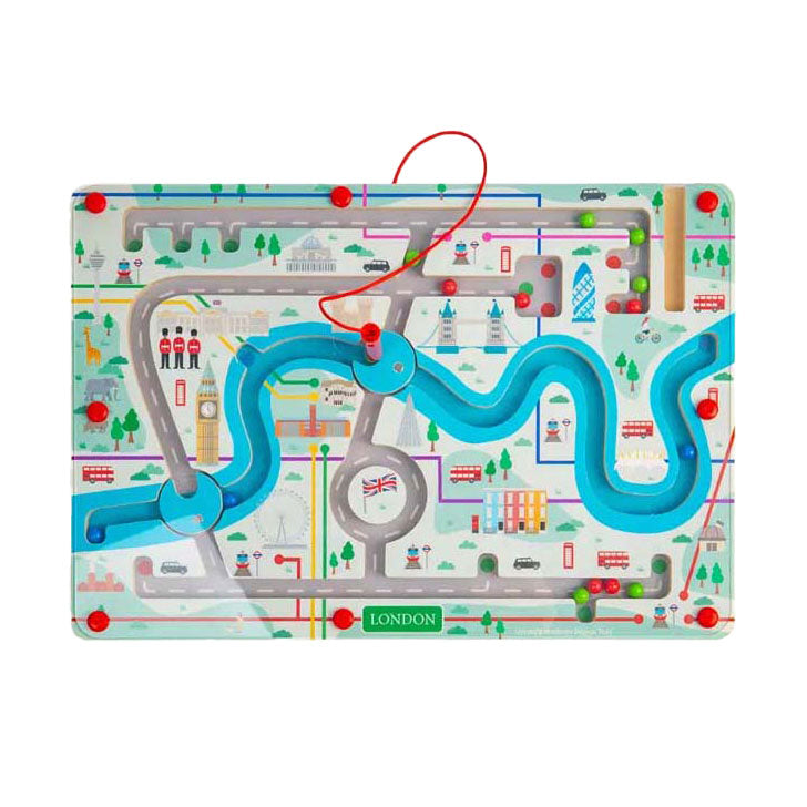 Load image into Gallery viewer, Bigjigs houten magnetische londen doolhof