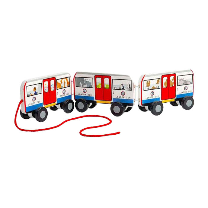 Load image into Gallery viewer, Bigjigs houten londen trekbus