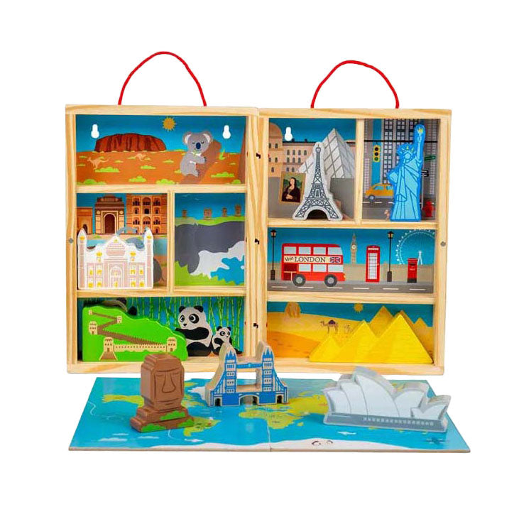 Load image into Gallery viewer, Bigjigs houten reis speelset, 10dlg.