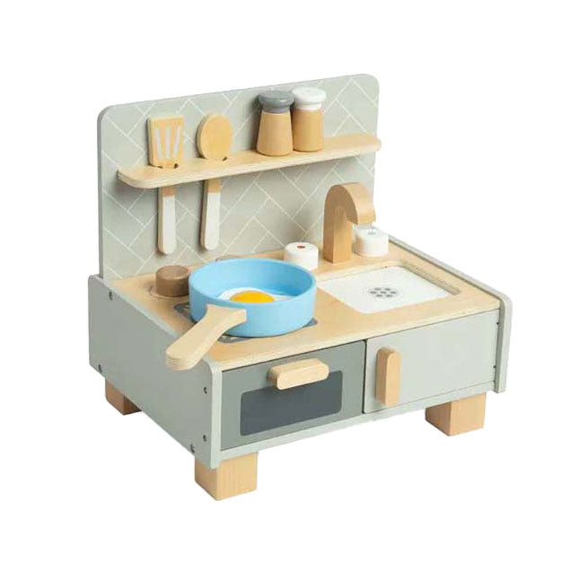 Load image into Gallery viewer, Bigjigs houten tafelbladkeukentje, 7dlg.