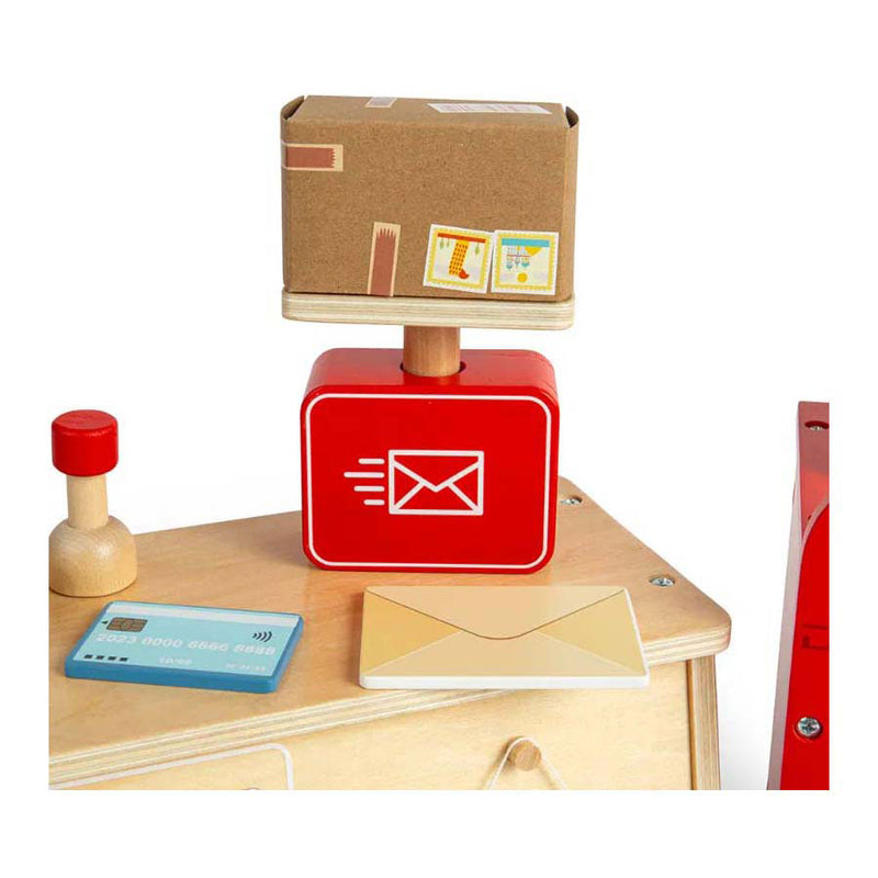 Afbeelding laden in galerijviewer, Bigjigs houten postkantoor speelset, 19dlg.