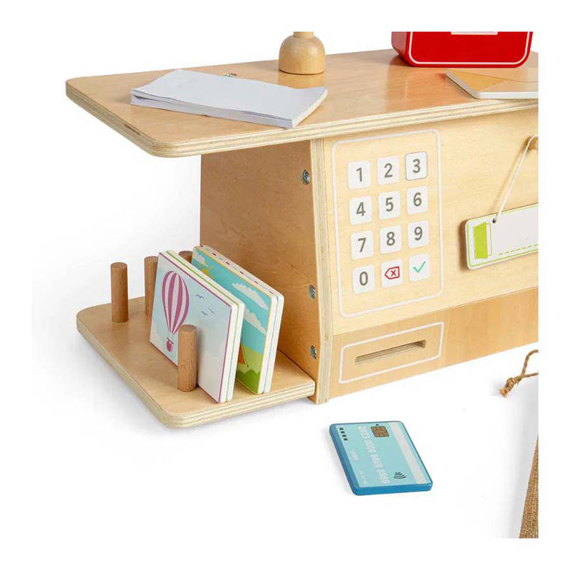 Load image into Gallery viewer, Bigjigs houten postkantoor speelset, 19dlg.