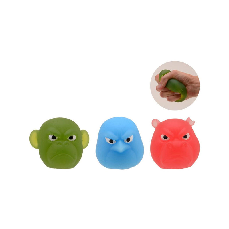 Afbeelding laden in galerijviewer, Johntoy anti stress - angry squeez animal head