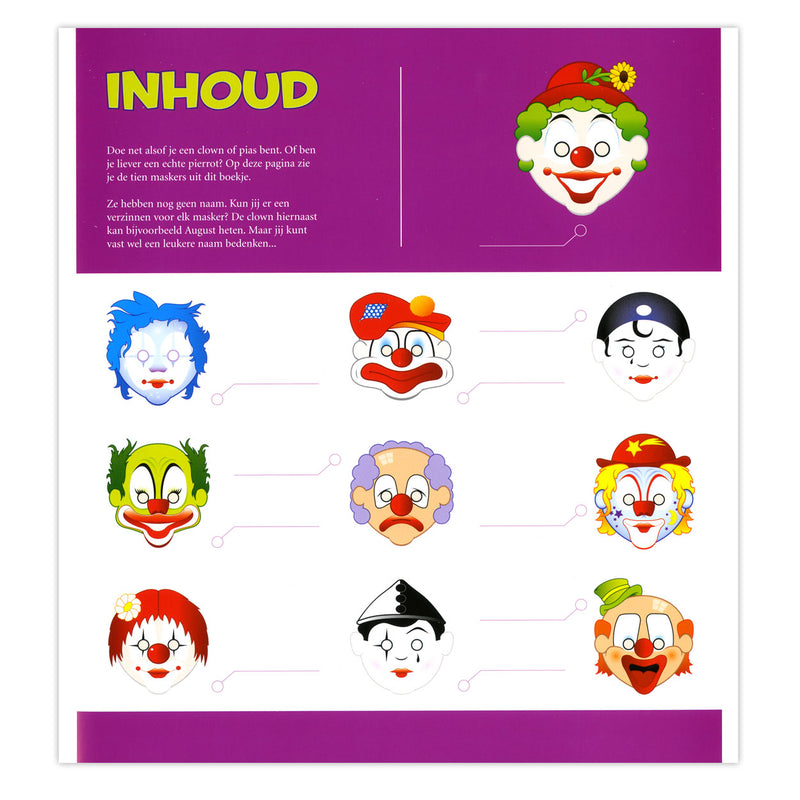 Load image into Gallery viewer, Centraal boekhuis maskers: clowns