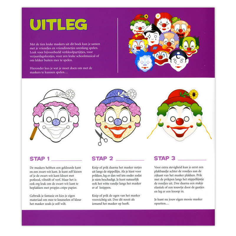 Load image into Gallery viewer, Centraal boekhuis maskers: clowns
