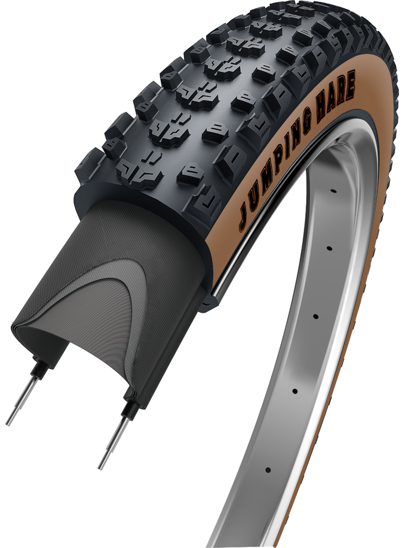 Load image into Gallery viewer, Edge vouwband jumping hare 29 x 2.25 57-622 - zwart bruin