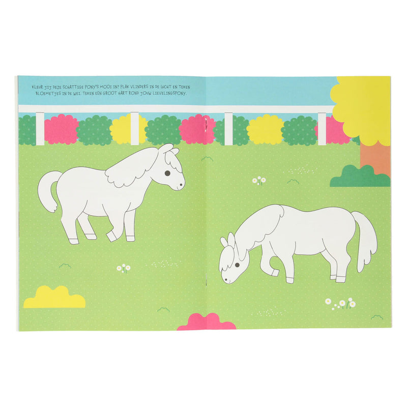 Afbeelding laden in galerijviewer, Standaard uitgeverij mijn sticker- en activiteitenboek - paarden en pony's