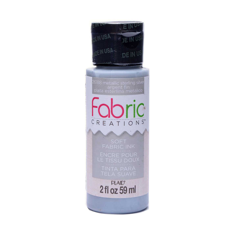 Load image into Gallery viewer, Fabric creations • soft fabric inkt 59ml metallic silver