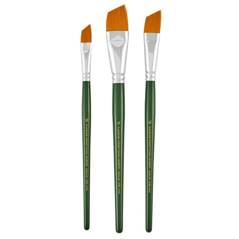 Load image into Gallery viewer, Folkart • one stroke brush sets angle brush set 3x