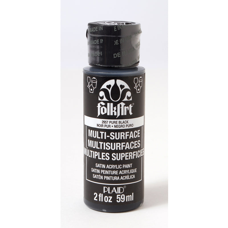 Load image into Gallery viewer, Folkart • multi-surface pure black 59ml