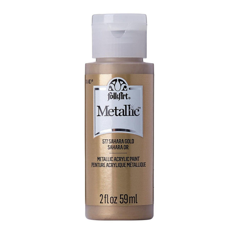 Load image into Gallery viewer, Folkart • metallic acrylic paint sahara gold 59ml