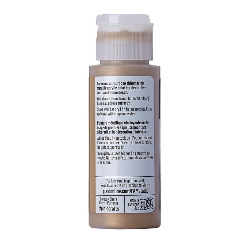Load image into Gallery viewer, Folkart • metallic acrylic paint sahara gold 59ml