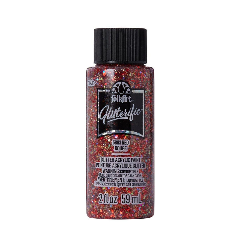 Load image into Gallery viewer, Folkart • glitterific colors red 59ml