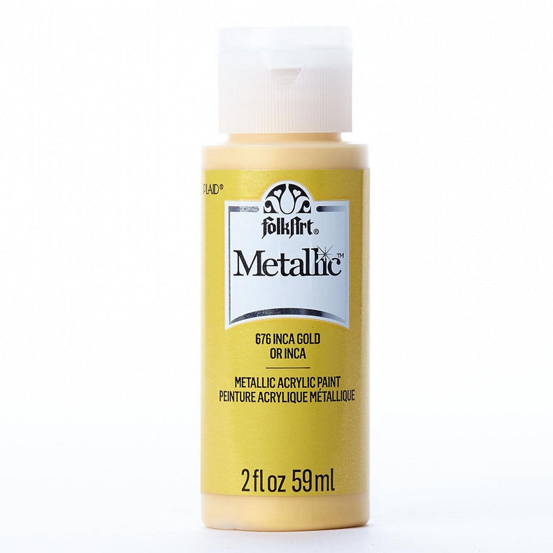 Load image into Gallery viewer, Folkart • metallic acrylic paint inca gold 59ml