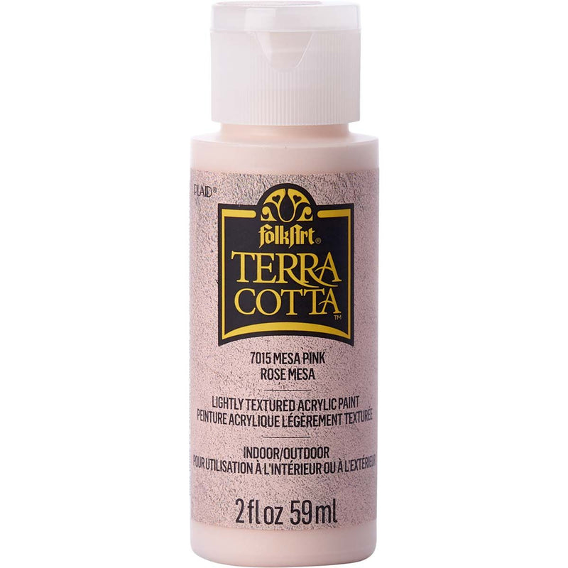 Load image into Gallery viewer, Folkart • terra cotta textured acrylic paint 59ml mesa pink
