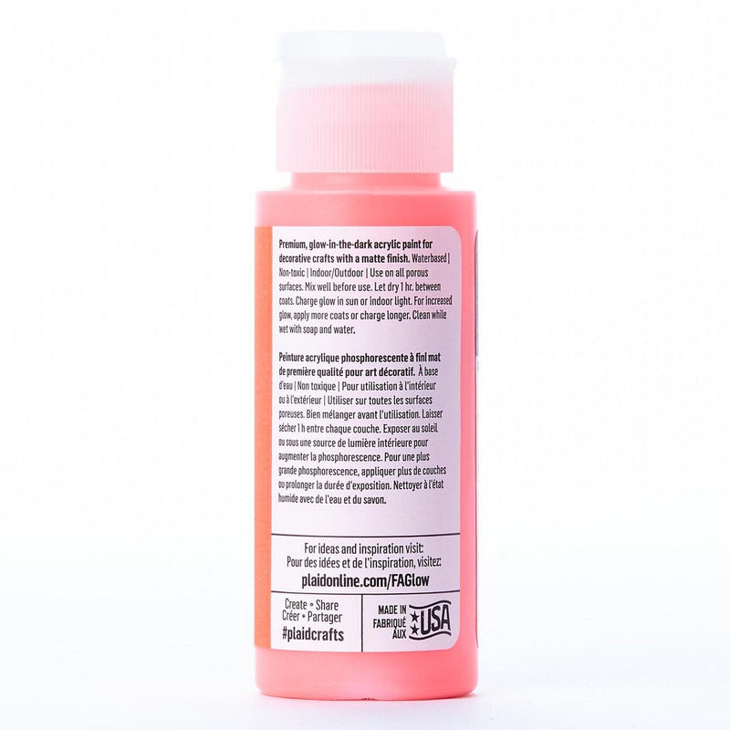 Load image into Gallery viewer, Folkart • glow in the dark colors red glow in the dark 59ml