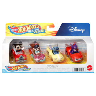 Load image into Gallery viewer, Hot wheels racerverse - 4 metalen auto's met disney bestuurder - speelgoedvoertuig