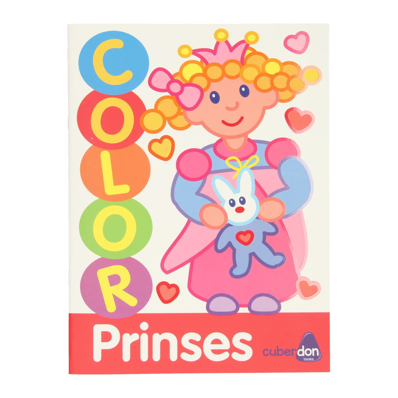 Load image into Gallery viewer, Mondikaarten dikke lijnen kleurboek color - prinses