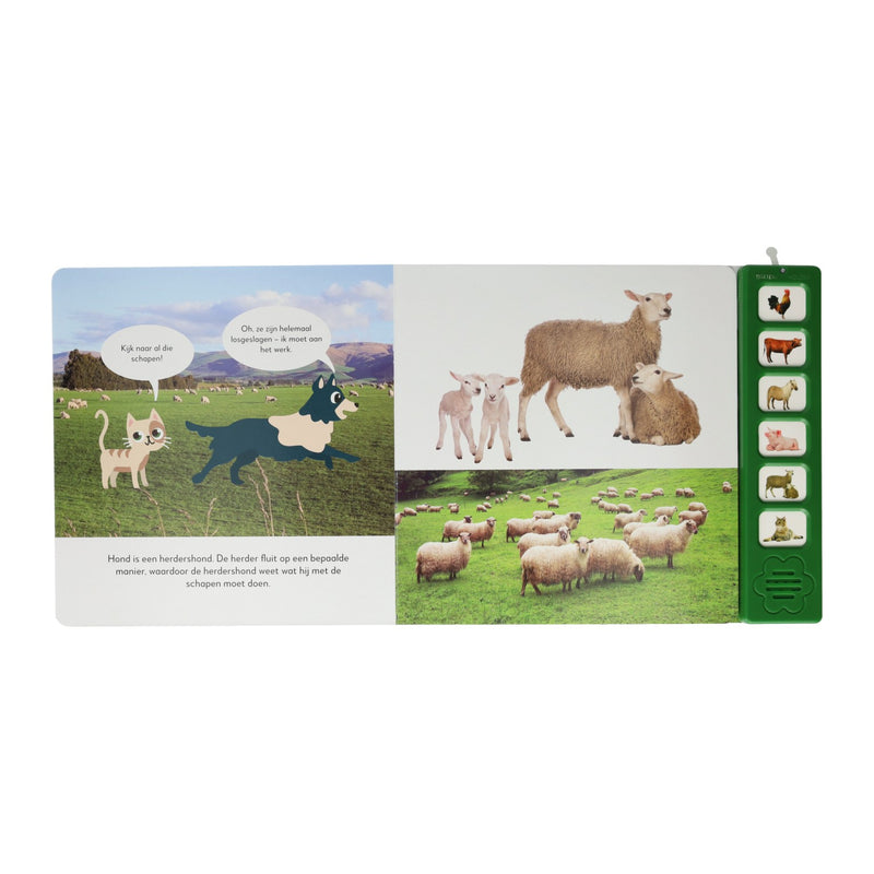 Load image into Gallery viewer, Mondikaarten luisteren naar boerderijdieren geluidenboek