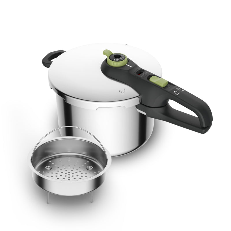 Load image into Gallery viewer, Tefal p25807 secure 5 trendy snelkookpan 6 liter met stoommand