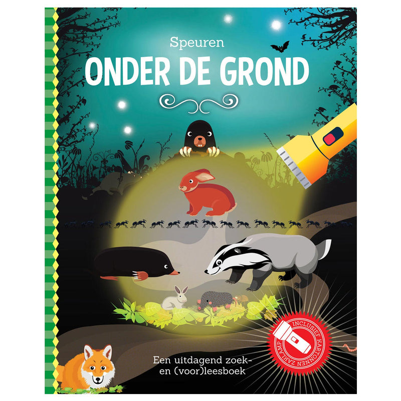 Load image into Gallery viewer, Lantaarn publishers speuren onder de grond + kartonnen zaklamp