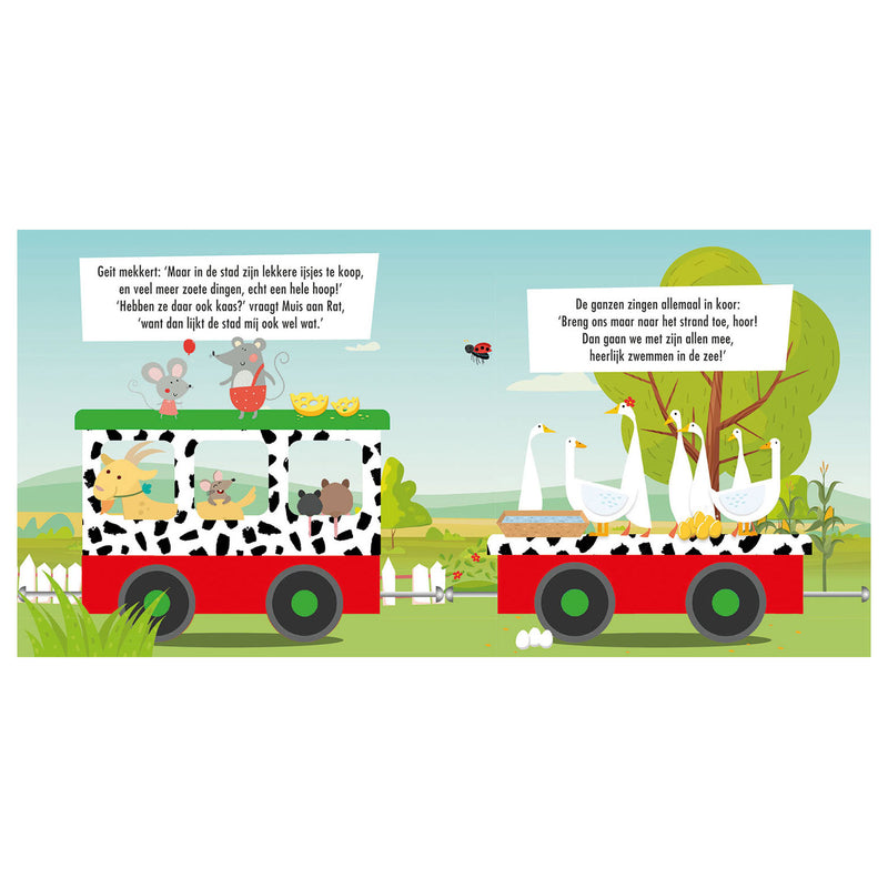 Load image into Gallery viewer, Lantaarn publishers boek en puzzeltrein boerderijdieren