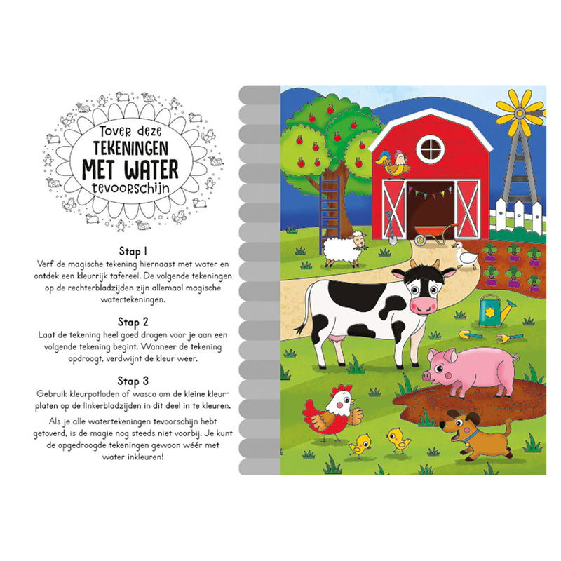 Load image into Gallery viewer, Magisch waterkleurboek Boerderij