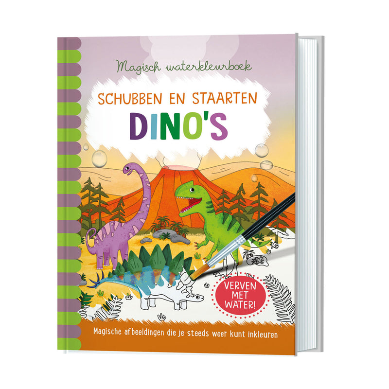 Load image into Gallery viewer, Magisch waterkleurboek - Dino's