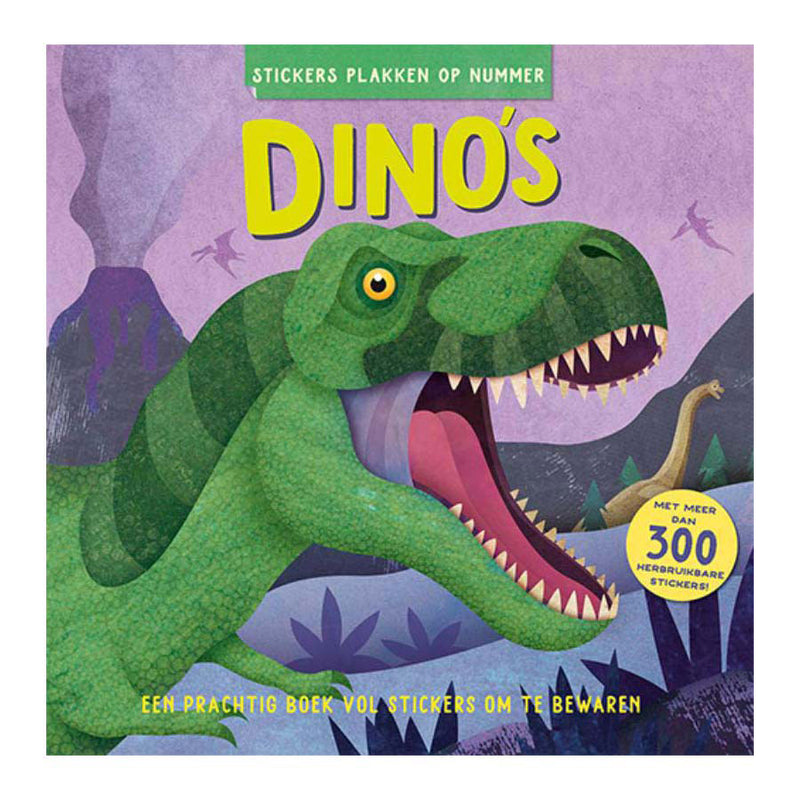 Load image into Gallery viewer, Lantaarn publishers stickers plakken op nummer - dino's