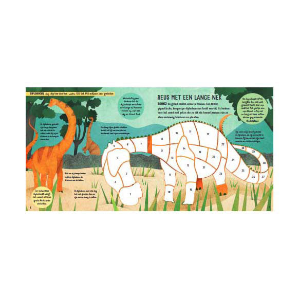 Load image into Gallery viewer, Lantaarn publishers stickers plakken op nummer - dino's